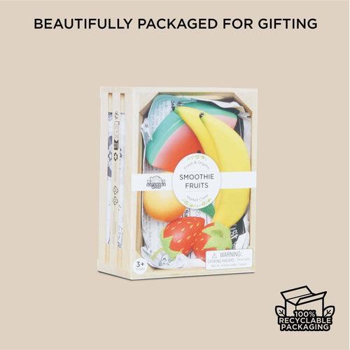 Smoothie Fruit Wooden Market Crate