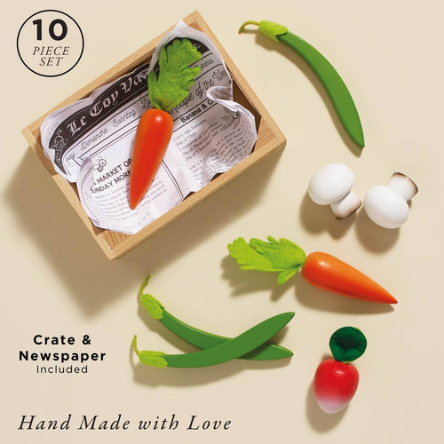 Harvest Vegetables Wooden Food Crate