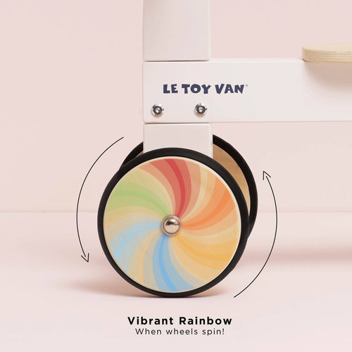 Wooden Rainbow Ride On Trike