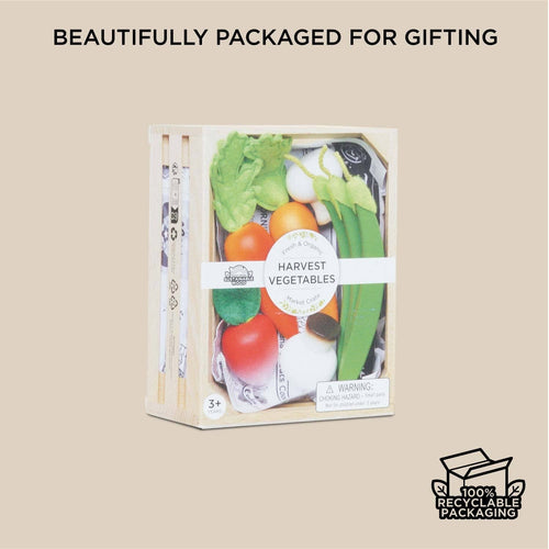 Harvest Vegetables Wooden Food Crate