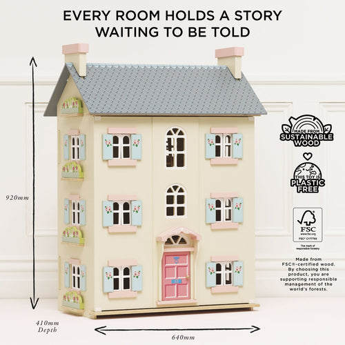 Cherry Tree Hall Wooden Dolls House