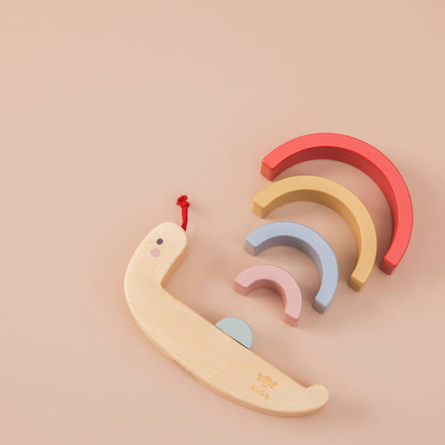 Wooden Snail Stacker Toy