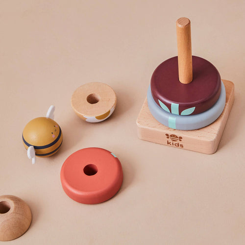 Wooden Bee Stacking Toy
